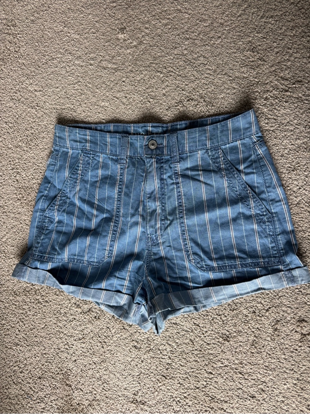 American Eagle Pinstripe Shorts Size 6